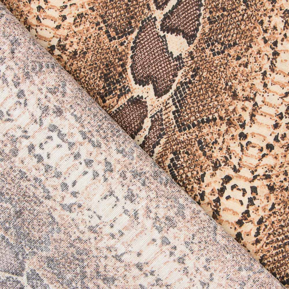 Loneta Animal Print Ocre - Ribes y Casals