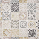 Tela Anti-Manchas Azulejos Hidráulicas Bege - Ribes y Casals