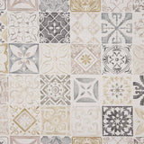 Tela Anti-Manchas Azulejos Hidráulicas Bege - Ribes y Casals