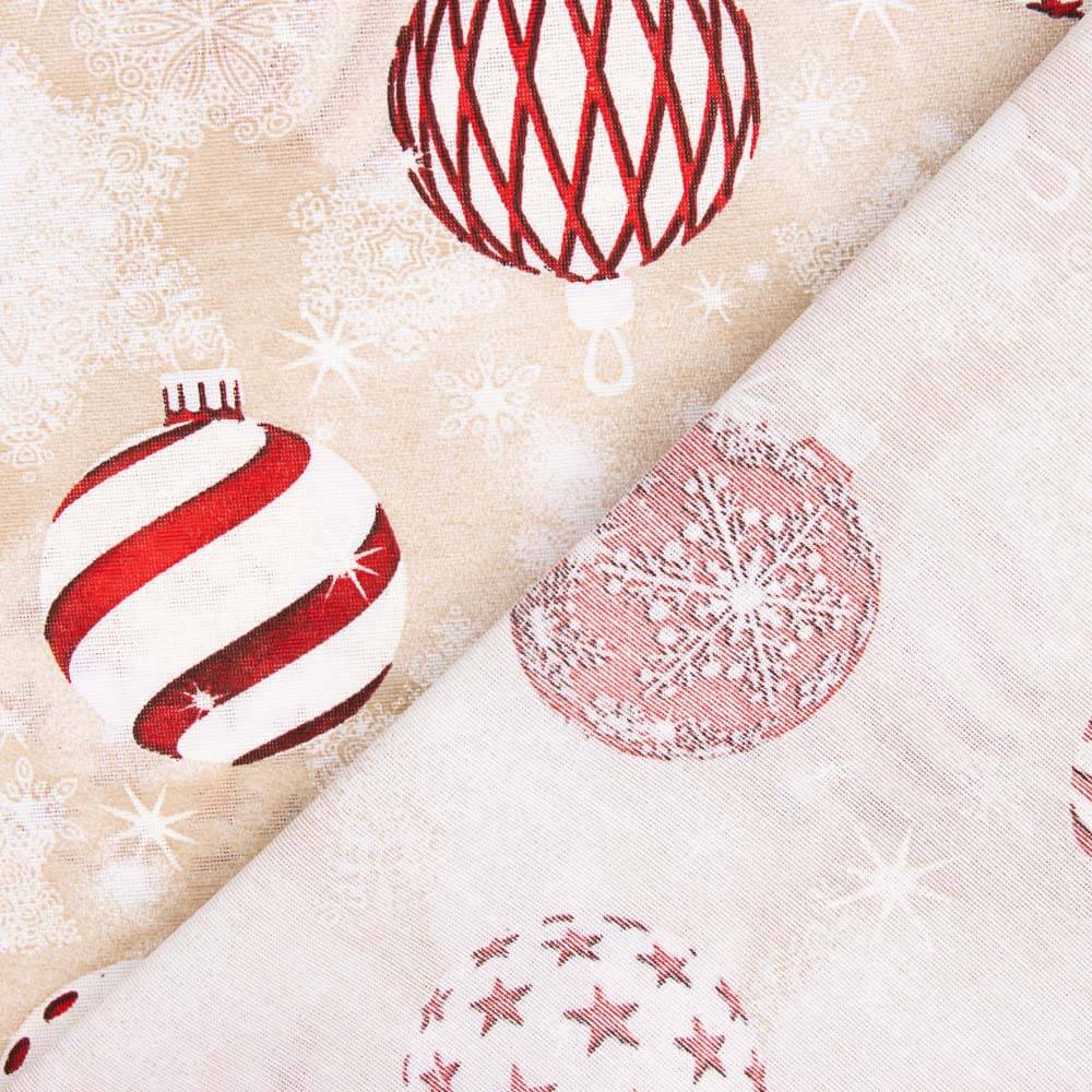 Loneta de Natal Bolas Crua - Ribes y Casals