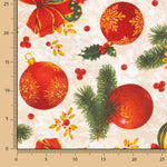 Loneta de Natal Bolas Azevinho Cru - Ribes y Casals