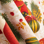 Loneta de Natal Bolas Azevinho Cru - Ribes y Casals