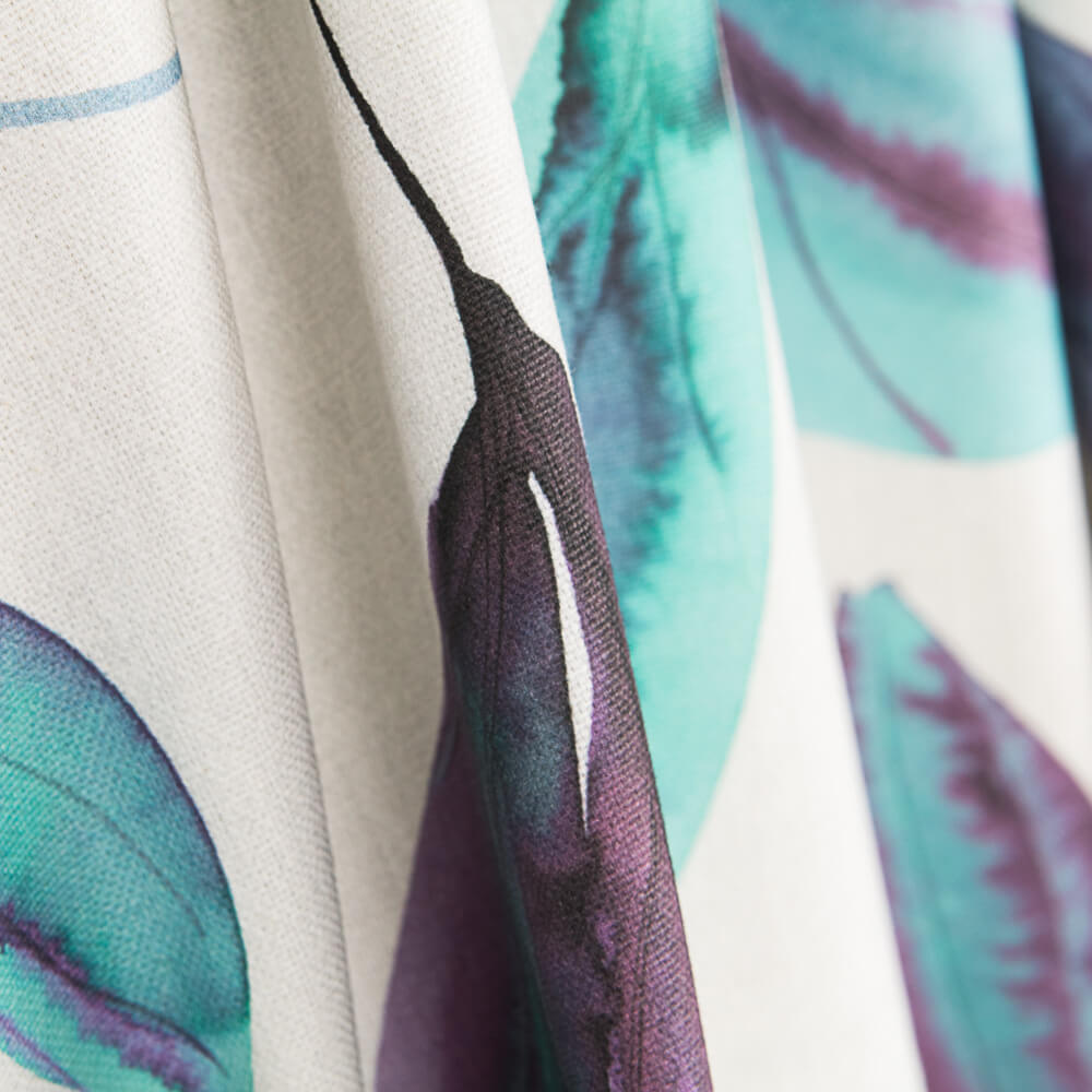 Loneta Panamá Tropical Azul Gelo - Ribes y Casals