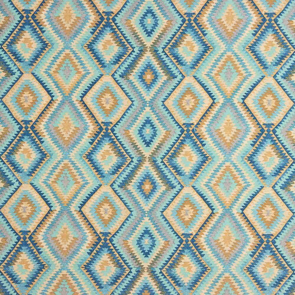 Loneta Estampada Boho Azul - Ribes y Casals