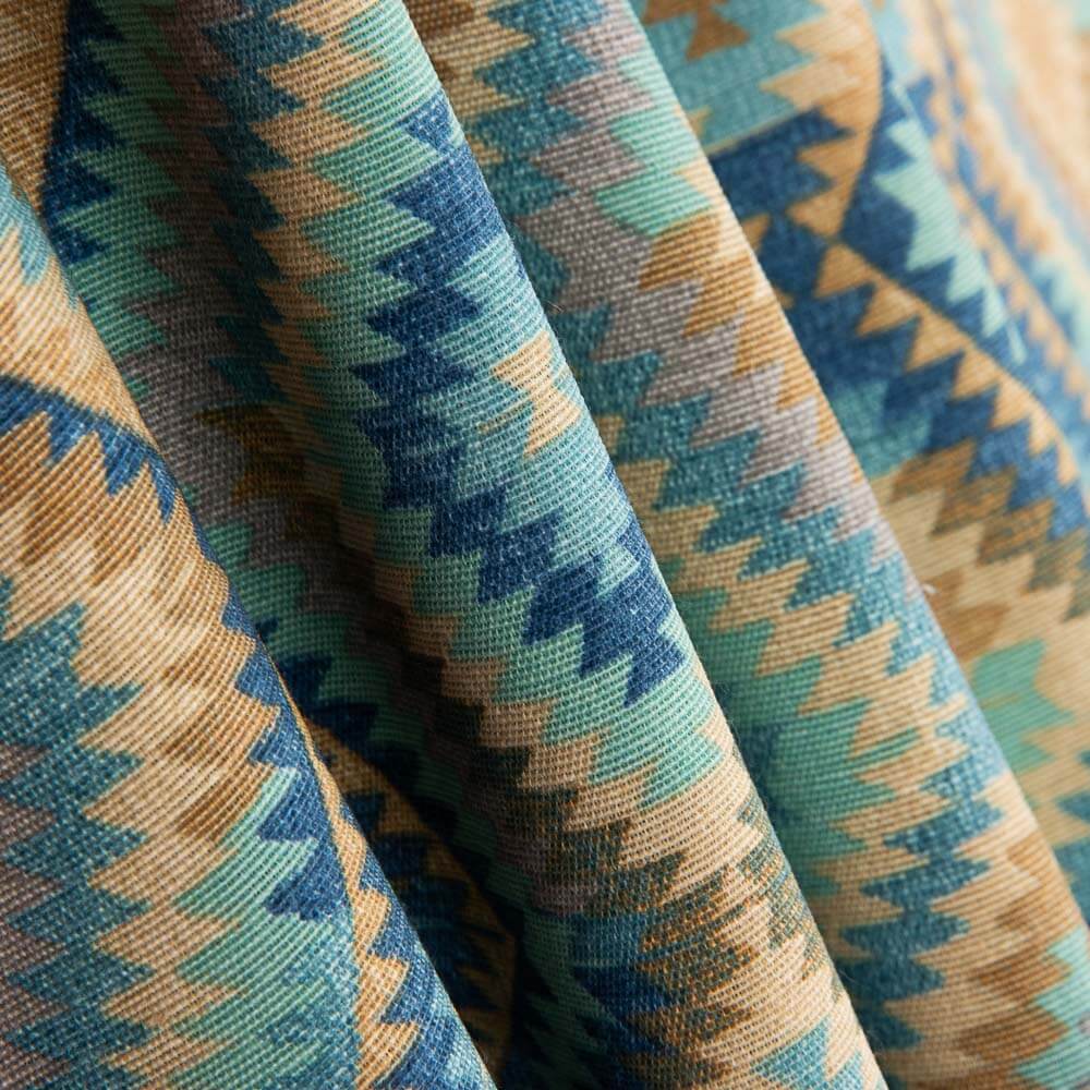 Loneta Estampada Boho Azul - Ribes y Casals