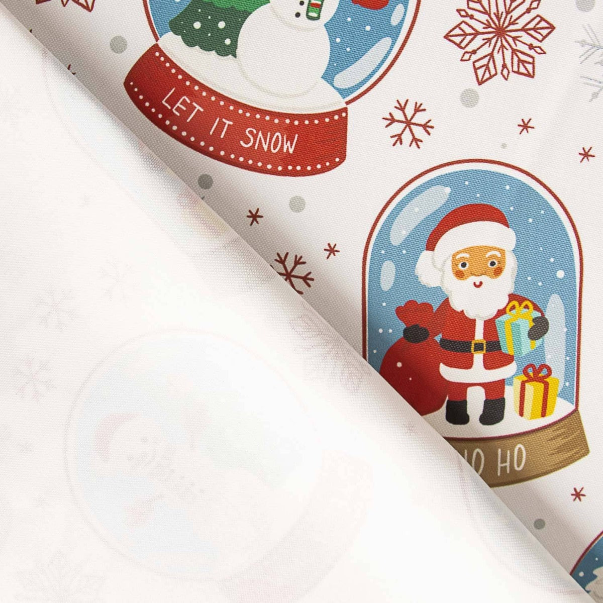 Toalha de Mesa Panamá Estampada Natal Esferas - Ribes y Casals