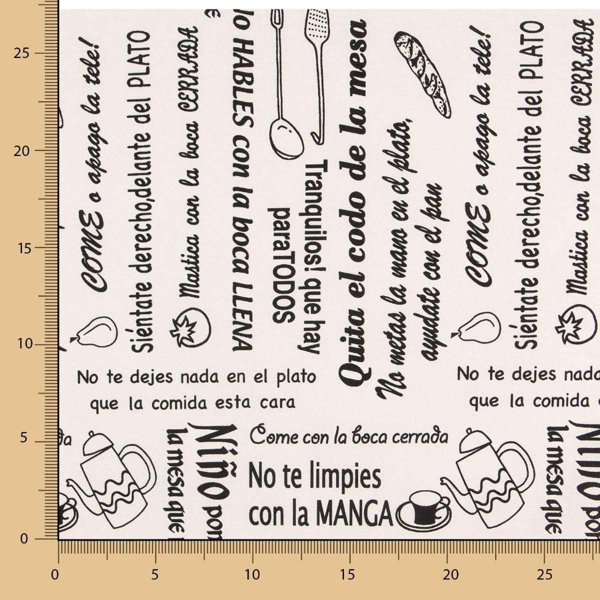 Loneta Comida Ecru - Ribes y Casals