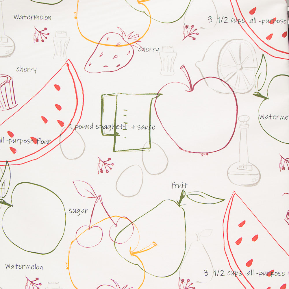 Loneta Estampada Receitas Verduras - Ribes y Casals