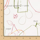 Loneta Estampada Receitas Verduras - Ribes y Casals