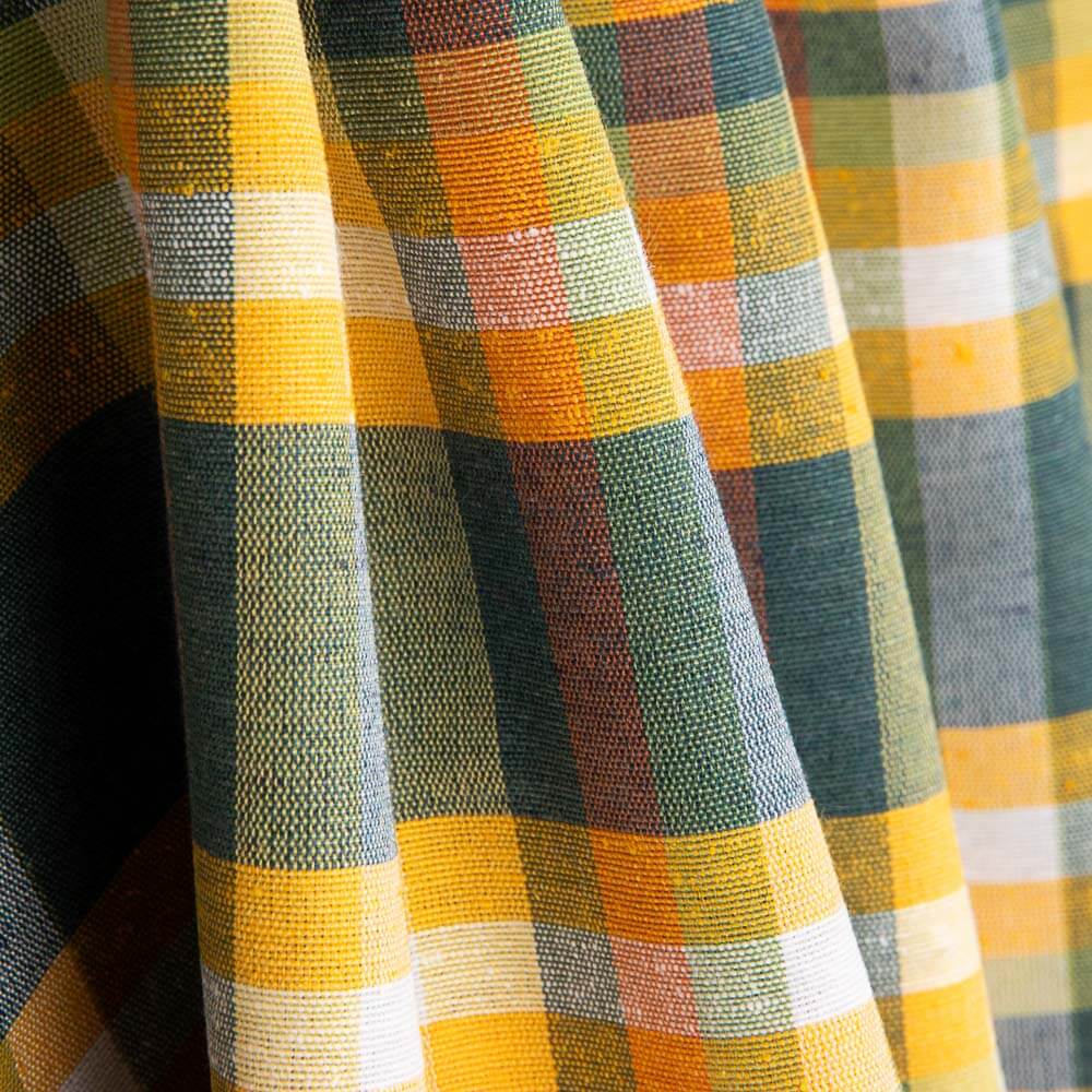 Loneta Cuadros Ventana Amarillo – Azul - Ribes y Casals