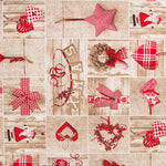 Loneta Xadrez Madeira Natal - Ribes y Casals