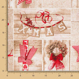 Loneta Xadrez Madeira Natal - Ribes y Casals