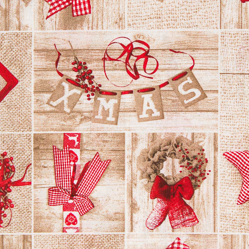 Loneta Xadrez Madeira Natal - Ribes y Casals