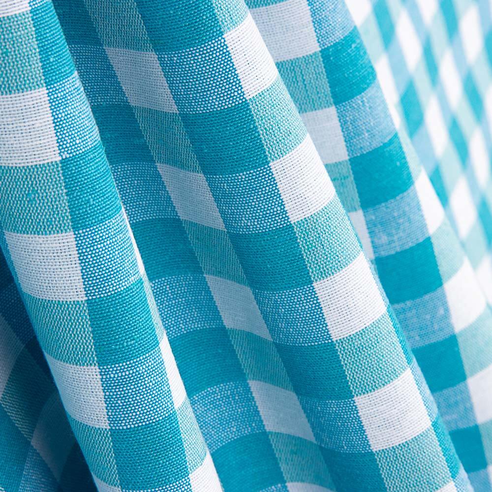 Loneta Xadrez Maxi Turquesa - Ribes y Casals