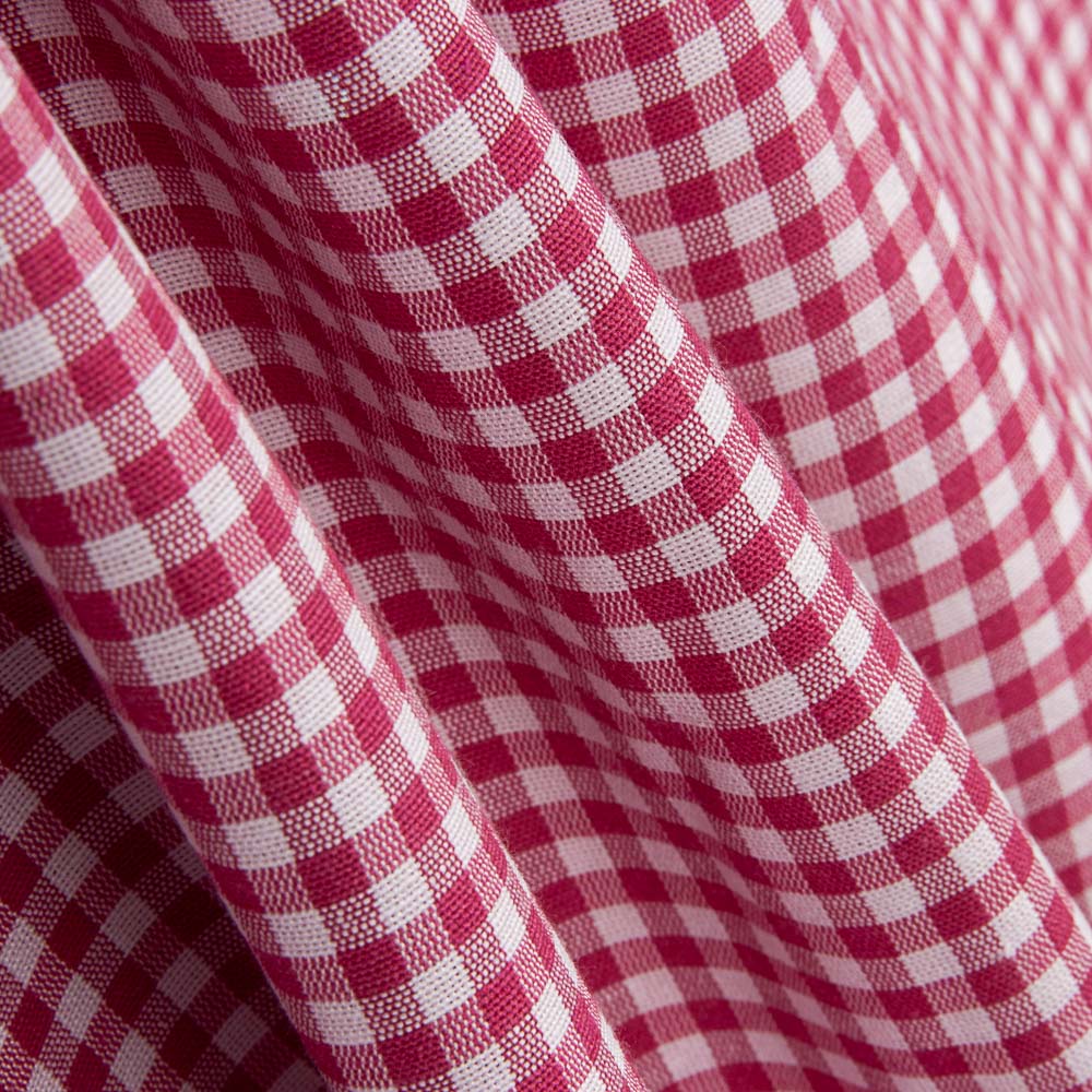 Loneta Xadrez Mini Morango - Ribes y Casals