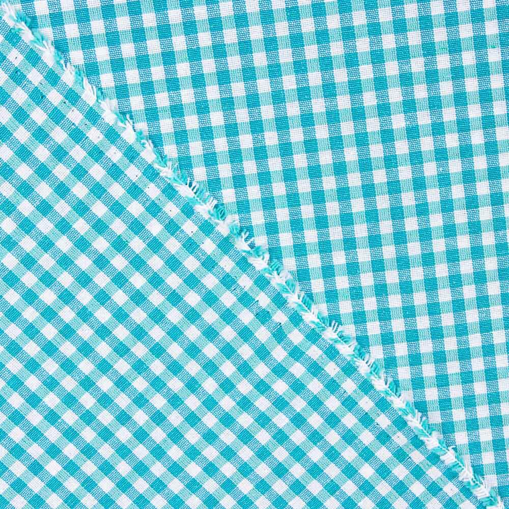 Loneta Xadrez Mini Turquesa - Ribes y Casals