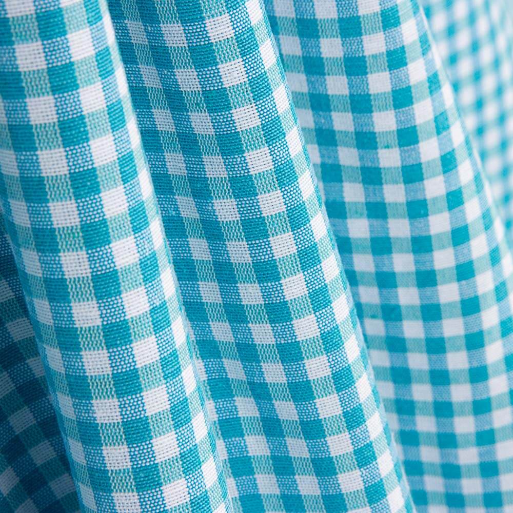 Loneta Xadrez Mini Turquesa - Ribes y Casals