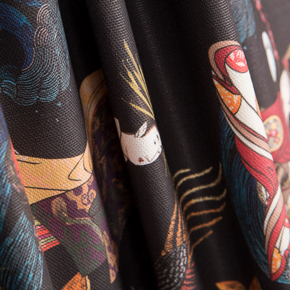 Lona Dragão samurai Preta - Ribes y Casals