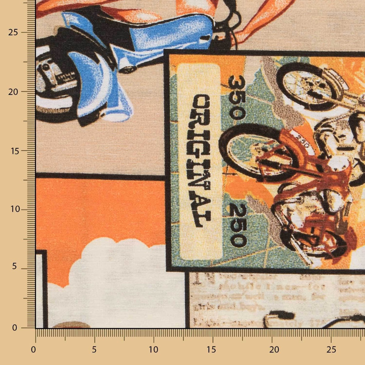 Loneta Estampada Motorbike - Ribes y Casals