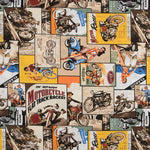 Loneta Estampada Motorbike - Ribes y Casals