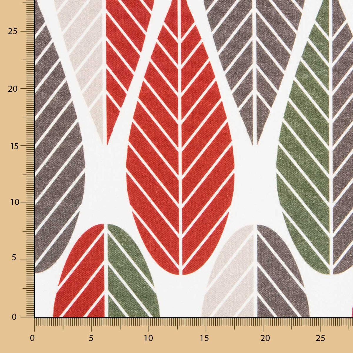 Loneta Estampada Algodón Hojas Palma - Ribes y Casals