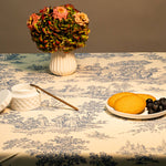 Tela Algodão Estampado Toile Jouy Azul - Ribes y Casals