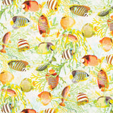 Loneta Estampada Aqua Amarelo - Ribes y Casals