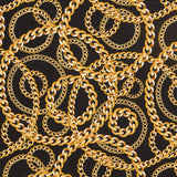 Loneta Estampada Correntes Preto - Ribes y Casals