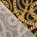 Loneta Estampada Correntes Preto - Ribes y Casals