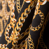 Loneta Estampada Correntes Preto - Ribes y Casals