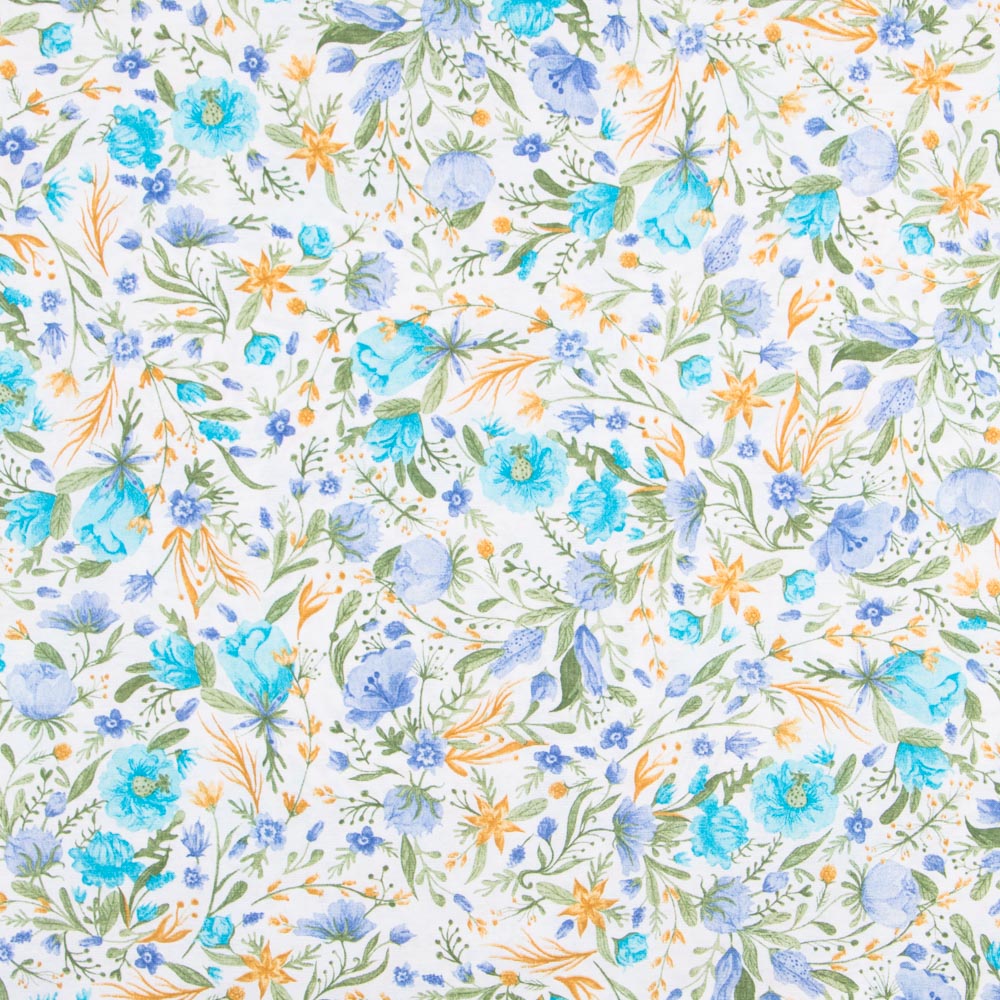 Loneta Estampada Chiara Turquesa - Ribes y Casals