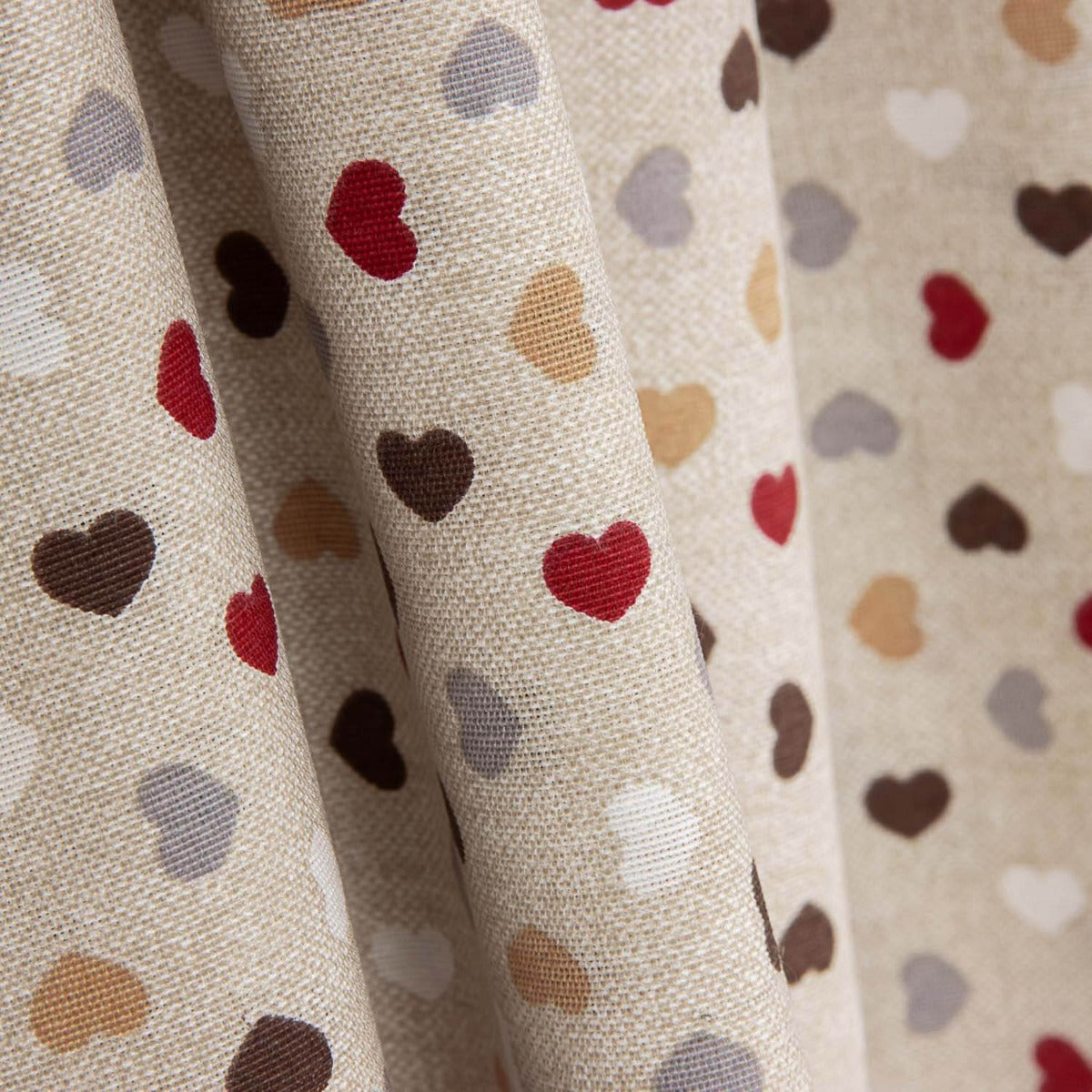 Loneta Estampada Corações Rústico - Ribes y Casals