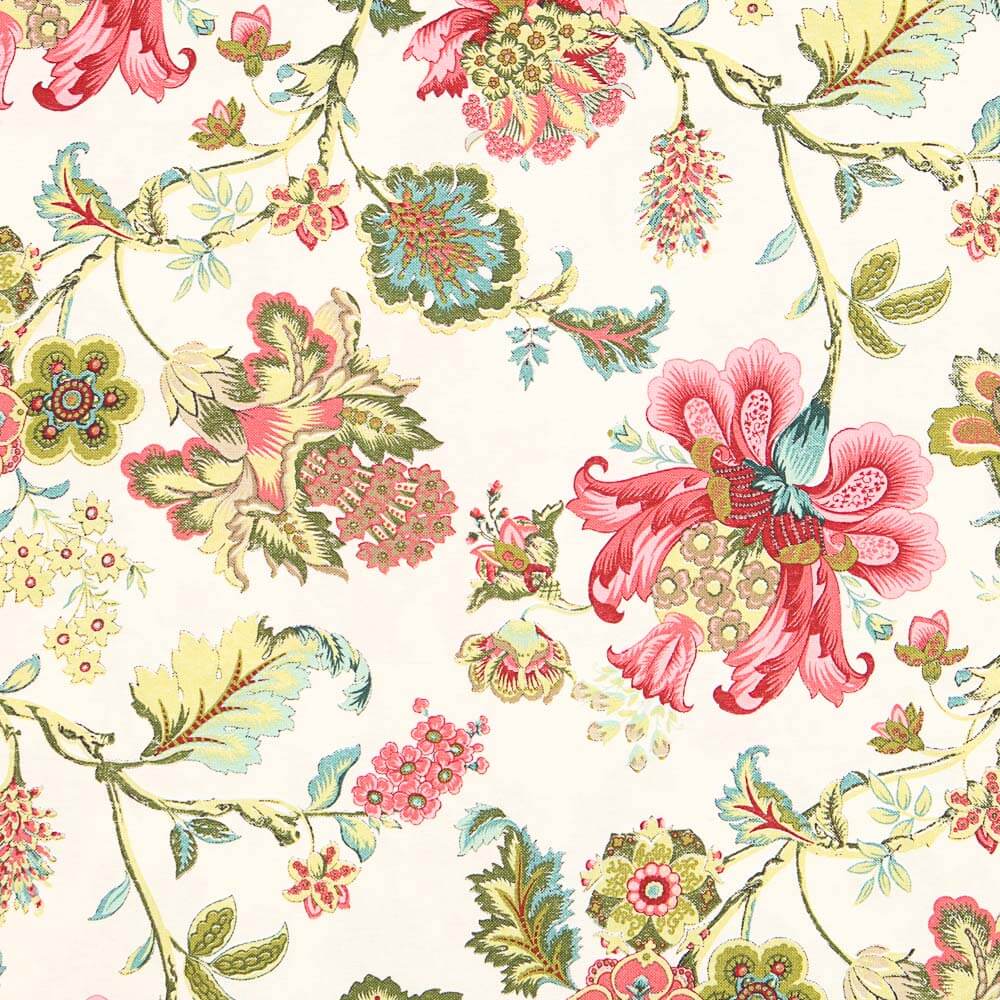 Lona Estampada Cretonne Ecru - Ribes y Casals