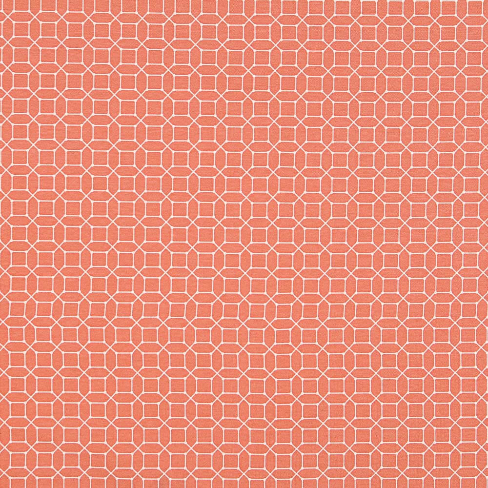 Loneta Estampada Geométrica Coral - Ribes y Casals