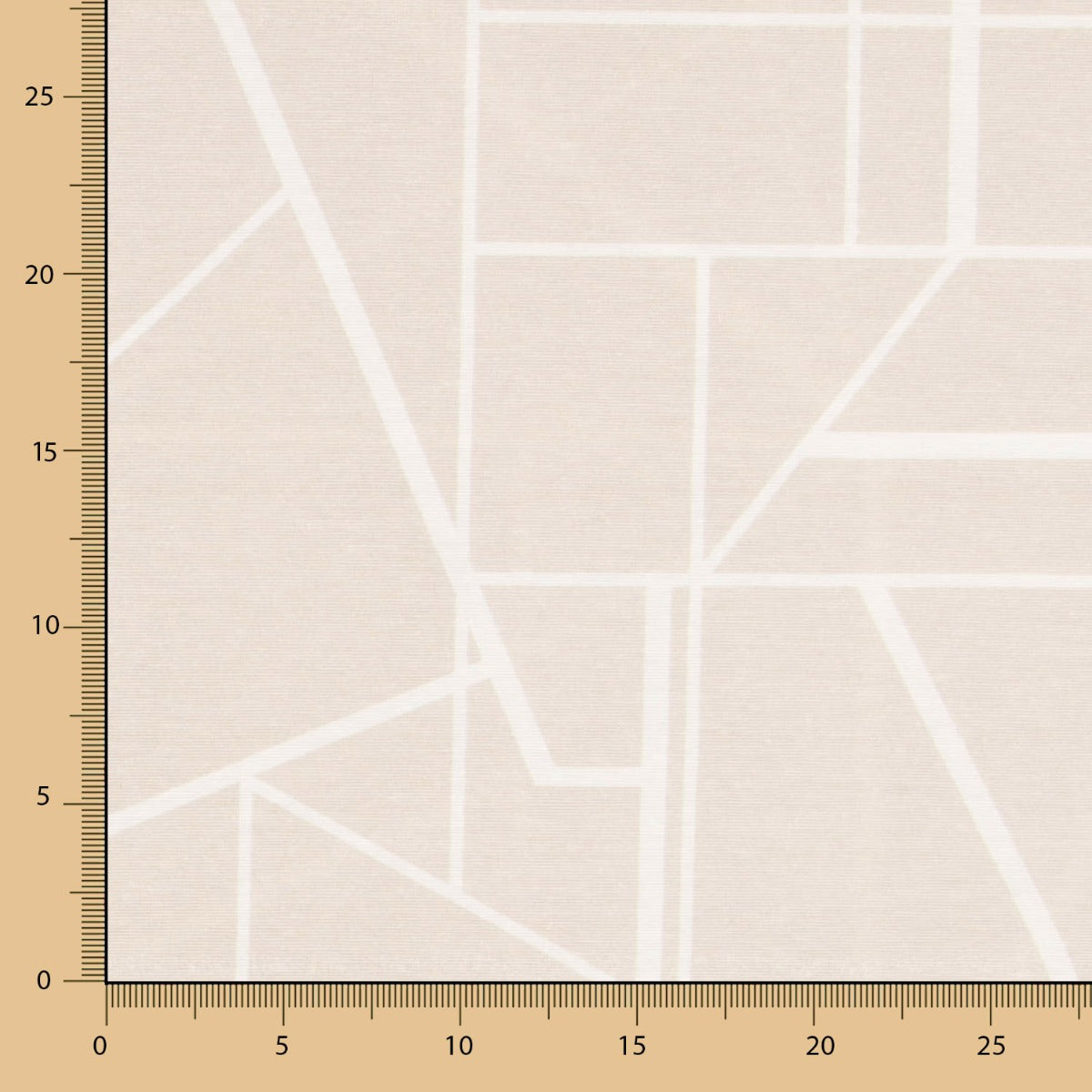 Lona Estampada Hipotenusa Bege - Ribes y Casals
