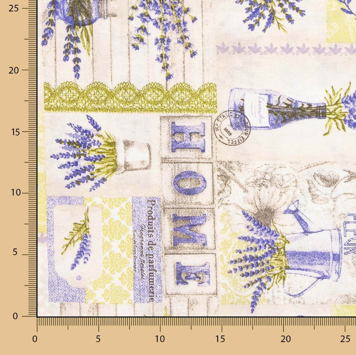 Lona Estampada Lavender Grass - Ribes y Casals