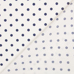 Loneta Estampada Bolinhas Azul-Marinho - Ribes y Casals