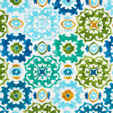 Loneta Estampada Maori Verde - Ribes y Casals