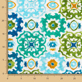 Loneta Estampada Maori Verde - Ribes y Casals