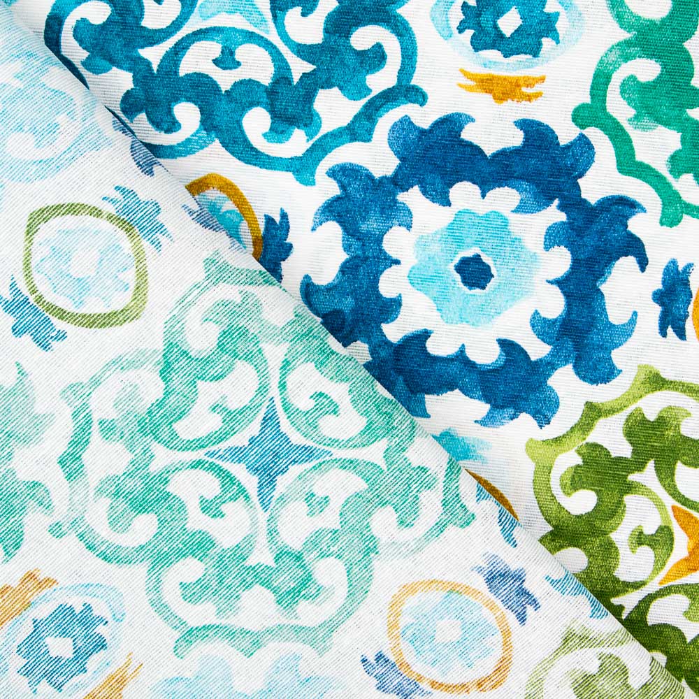 Loneta Estampada Maori Verde - Ribes y Casals