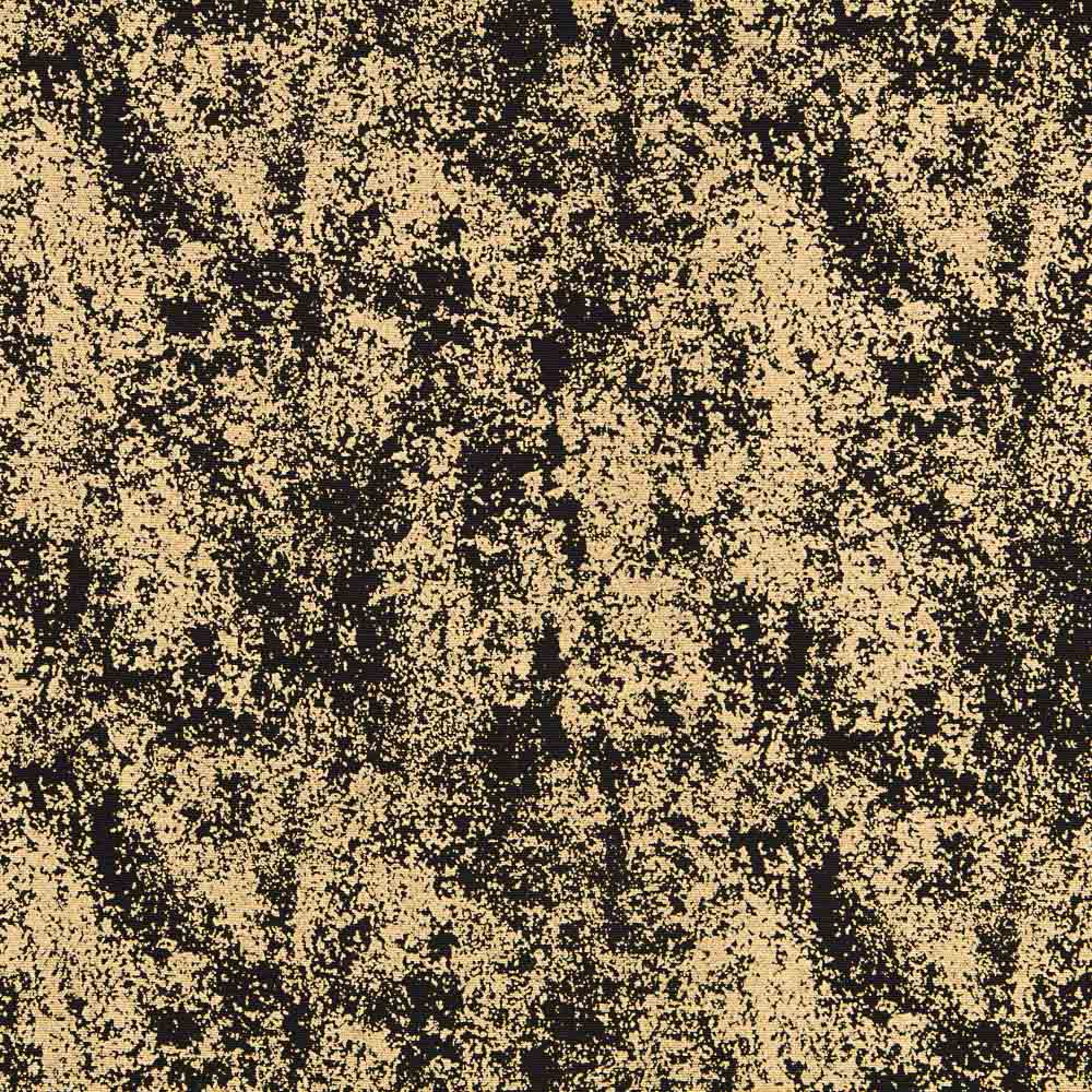 Loneta Estampada Preta Dourado - Ribes y Casals