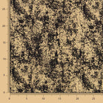 Loneta Estampada Preta Dourado - Ribes y Casals