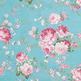 Loneta Flor Vintage Turquesa - Ribes y Casals