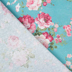 Loneta Flor Vintage Turquesa - Ribes y Casals