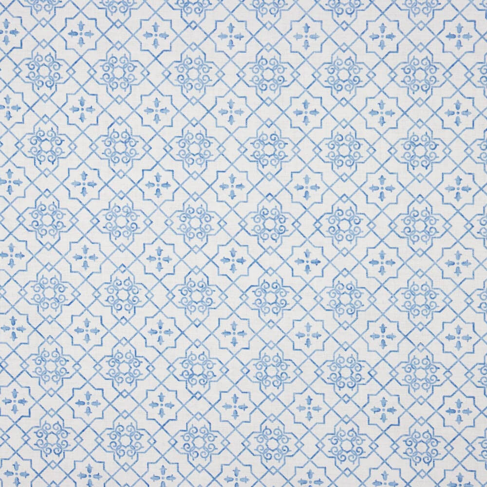 Tela Anti-Manchas Geo Azul - Ribes y Casals