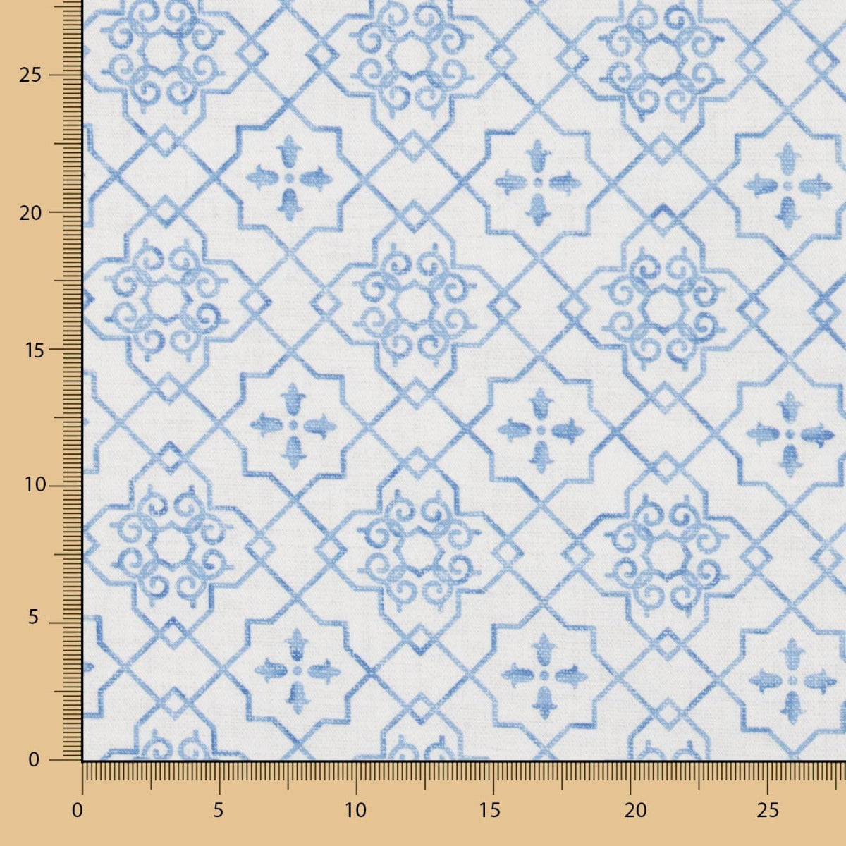 Tela Anti-Manchas Geo Azul - Ribes y Casals