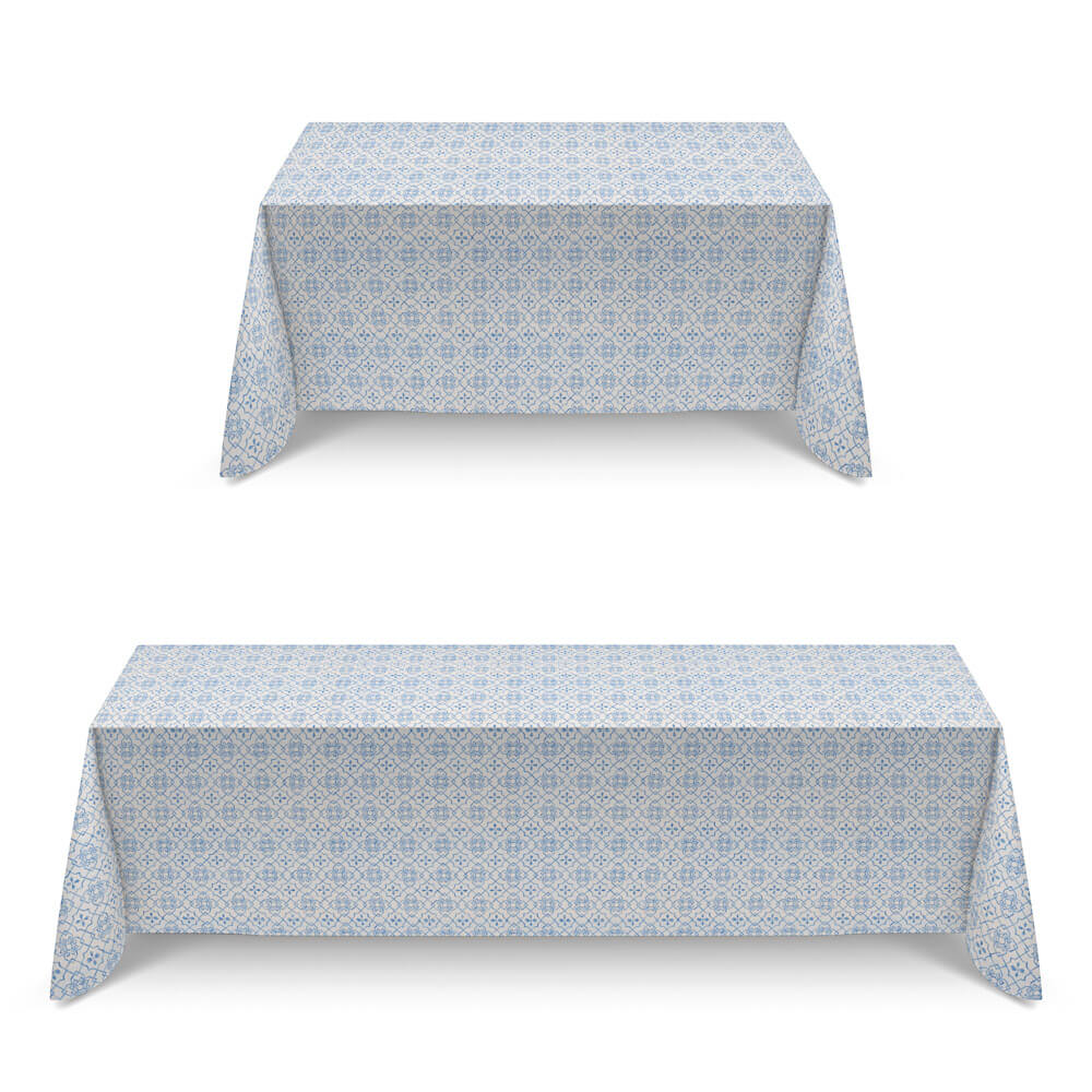 Tela Anti-Manchas Geo Azul - Ribes y Casals