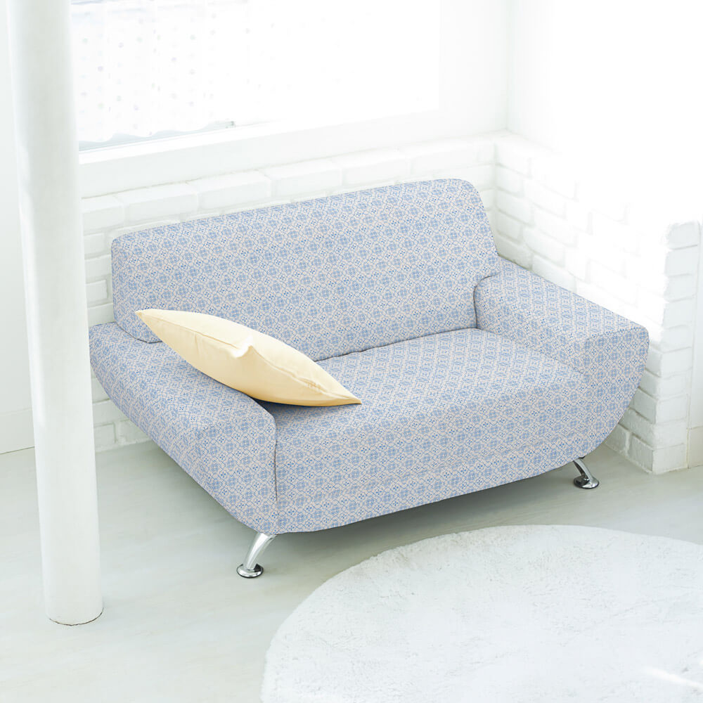 Tela Anti-Manchas Geo Azul - Ribes y Casals