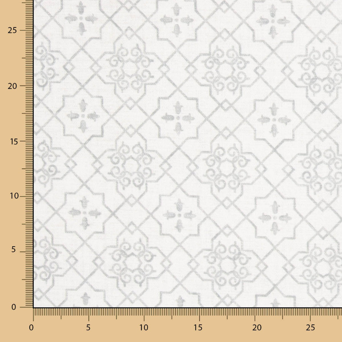 Tela Anti-Manchas Geo Cinza Claro - Ribes y Casals