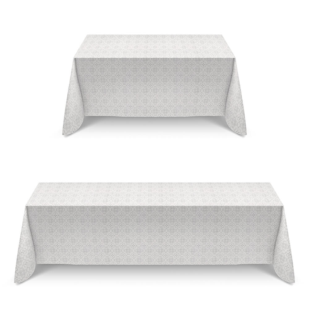 Tela Anti-Manchas Geo Cinza Claro - Ribes y Casals